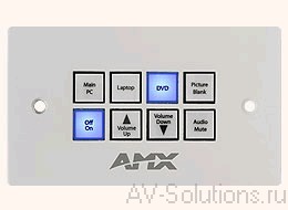 Настенная кнопочная панель управления комплексом SP-08-AX-EU. 8-и кнопочная. цвет белый. (входит --- FG1311-08-EW 1шт. --- 57-1301-SA 1шт)